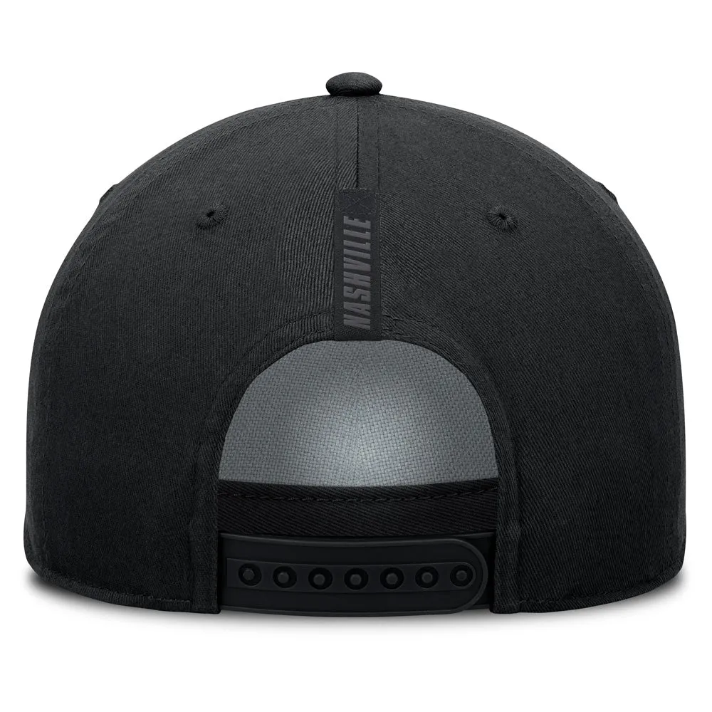 Fanatics Nashville Predators A-Frame Black Snapback Hat sold by Pro Hockey Life product image thumbnail 4