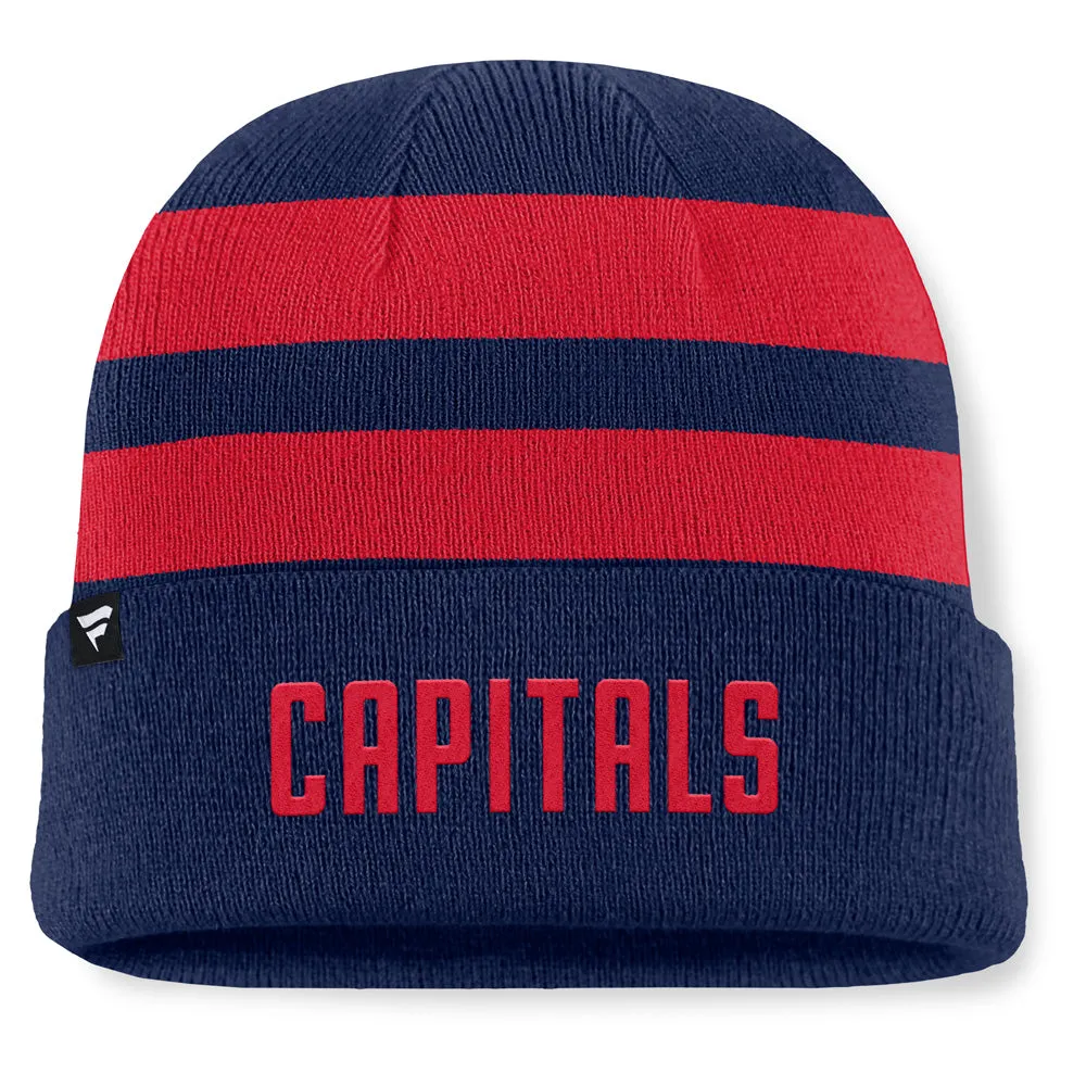 Fanatics Washington Capitals NHL Swipe Men's Navy Beanie sold by Pro Hockey Life product image thumbnail 2