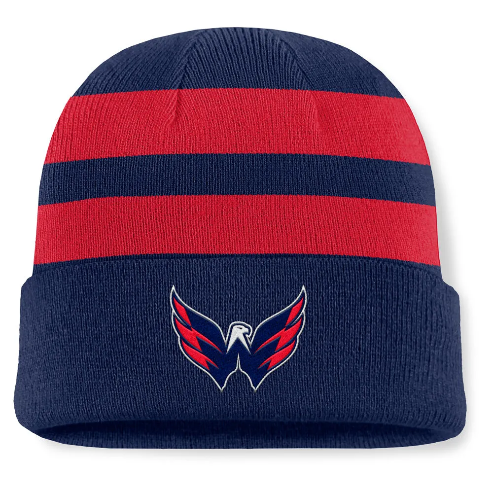 Fanatics Washington Capitals NHL Swipe Men's Navy Beanie sold by Pro Hockey Life