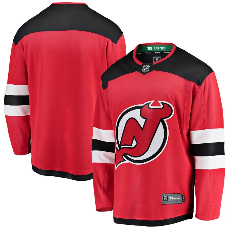 New Jersey Devils Breakaway Home Jersey Red made by Fanatics