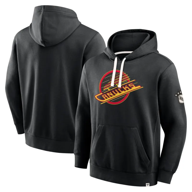 Vancouver Canucks Heritage Fleece Pullover Hoodie made by Fanatics
