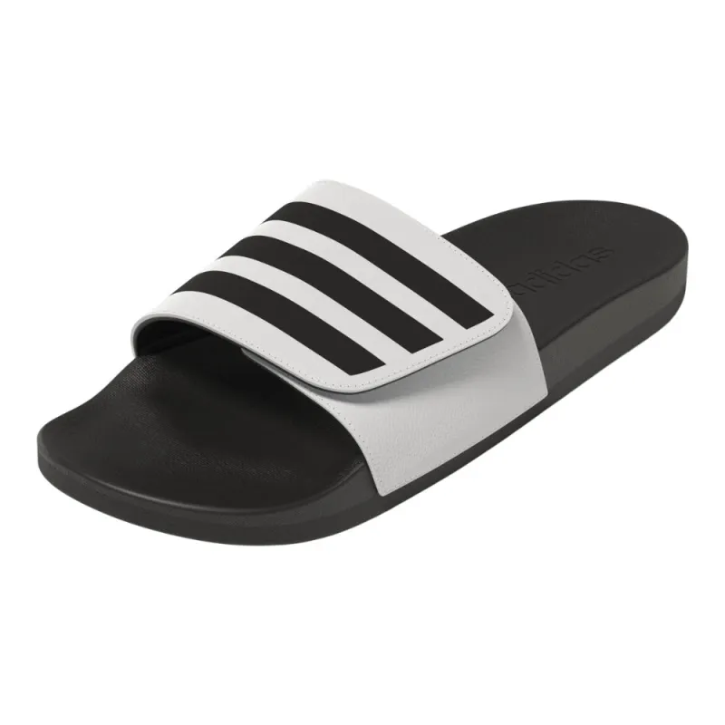 Adidas Adilette Women's Comfort Adjustable Sandals - White/Black/Black made by Adidas