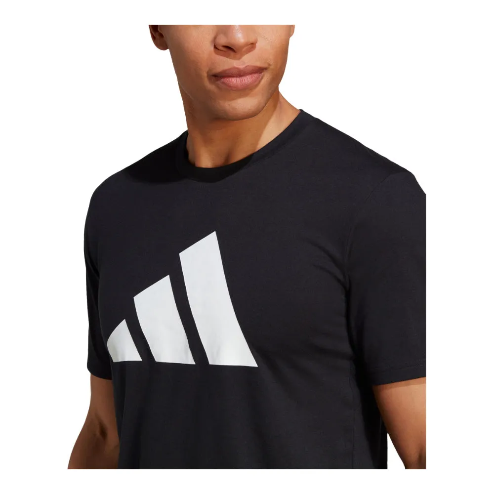 Adidas 3 Bar Logo Black T-Shirt sold by Pro Hockey Life product image thumbnail 2