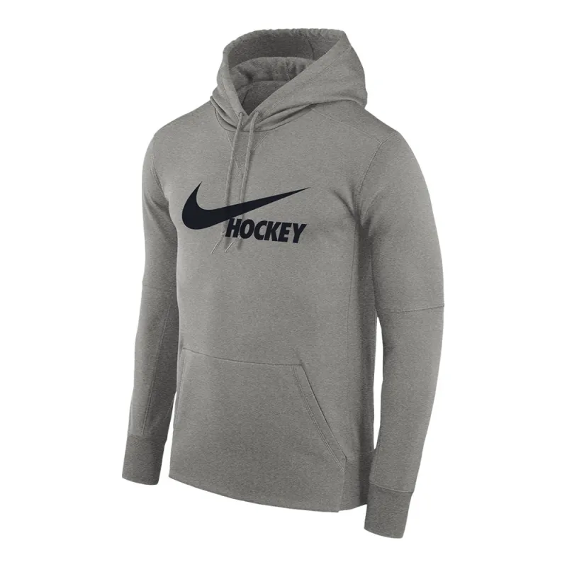 Nike Hockey Grey Therma Pullover Hoodie made by Nike