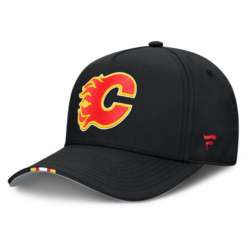 Fanatics Calgary Flames NHL Draft Podium Black Adjustable Hat made by Fanatics