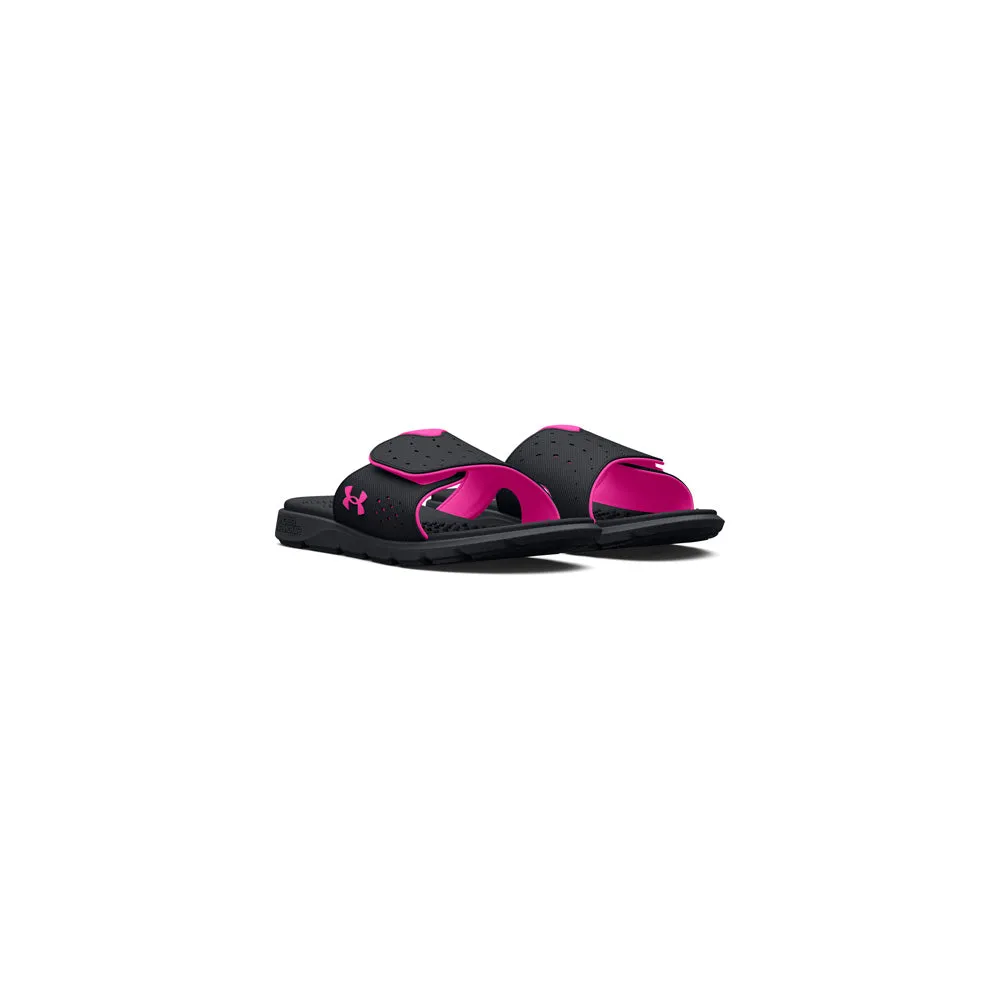 Under Armour Ignite 7 Women's Black/Pink Slides sold by Pro Hockey Life