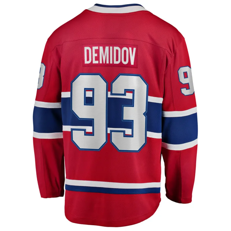 Fanatics Montreal Canadiens Ivan Demidov Men's Home Breakaway Jersey made by Fanatics