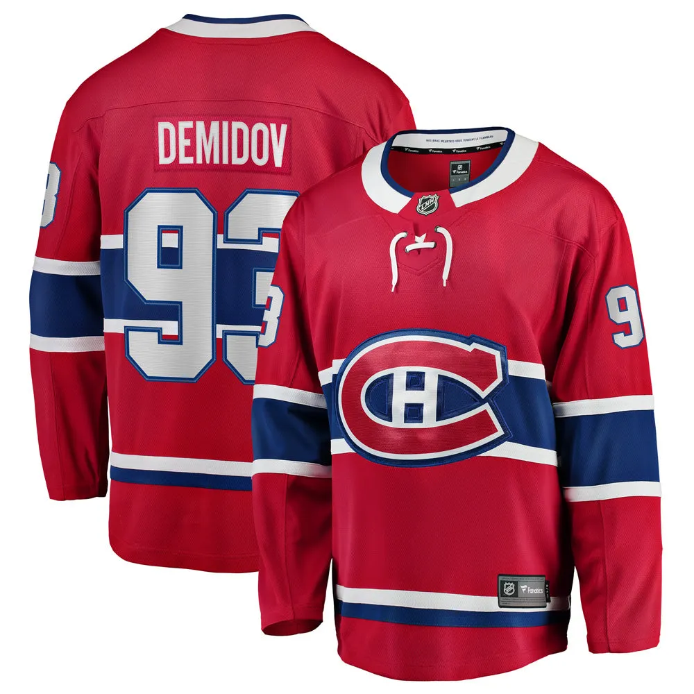 Fanatics Montreal Canadiens Ivan Demidov Men's Home Breakaway Jersey sold by Pro Hockey Life product image thumbnail 3