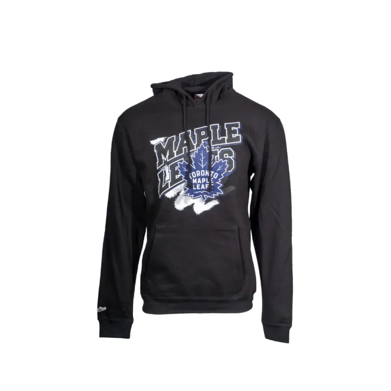 Toronto Maple Leafs Trash Polka Hoodie - Black made by Mitchell & Ness