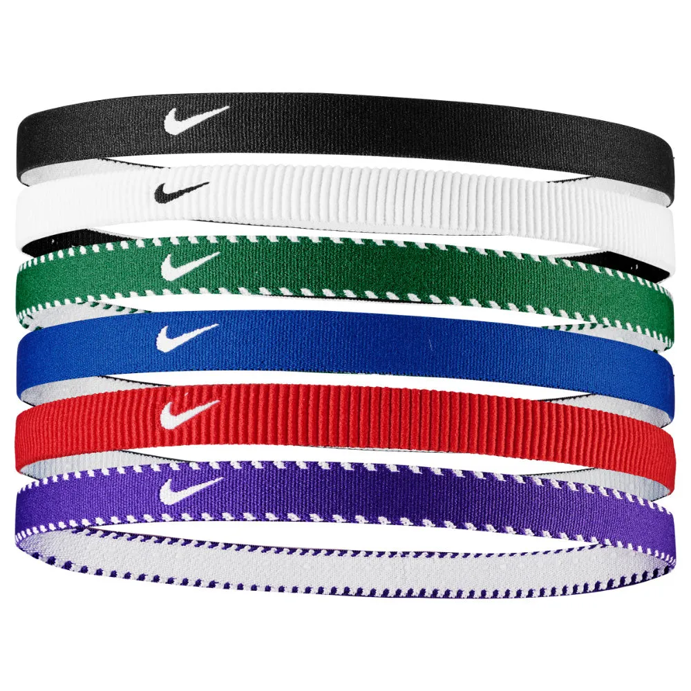 NIKE FLEX CLASSIC HEADBANDS - 6 Pack Black/Red/Blue sold by Pro Hockey Life