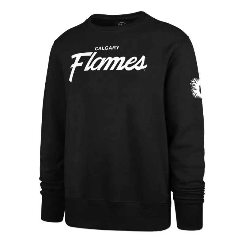 Calgary Flames 47 Brand Attitude Fleece Crew Black made by 47