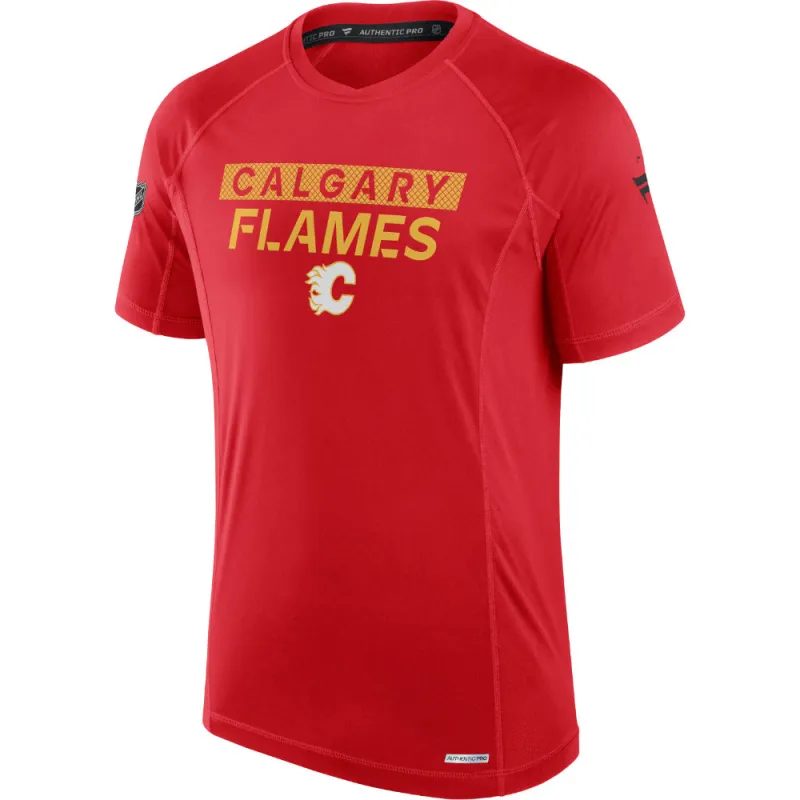 Calgary Flames Pro Rink Tech Short Sleeve T-Shirt made by Fanatics