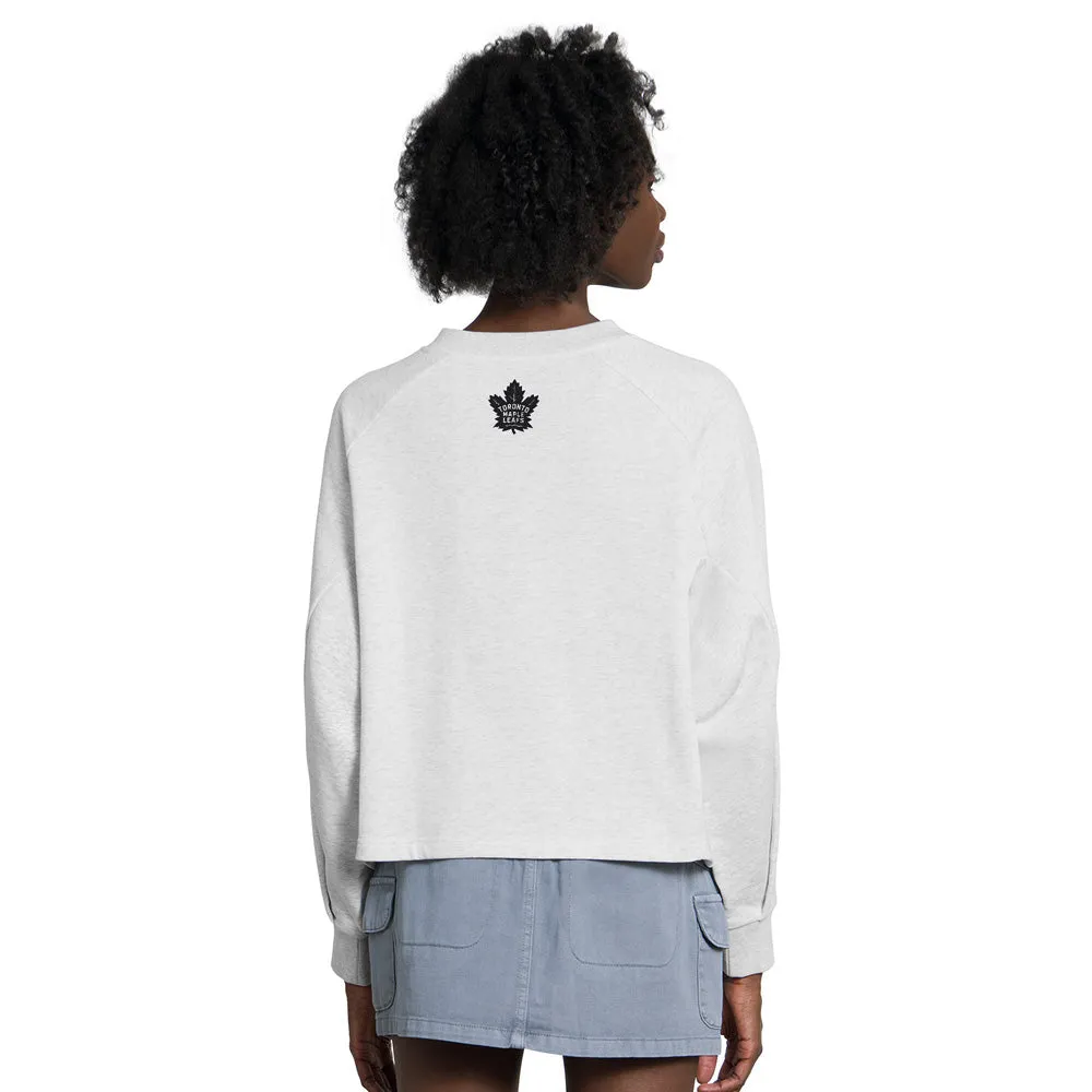 Starter Toronto Maple Leafs Show Up Women's Grey Crew Sweater sold by Pro Hockey Life product image thumbnail 2