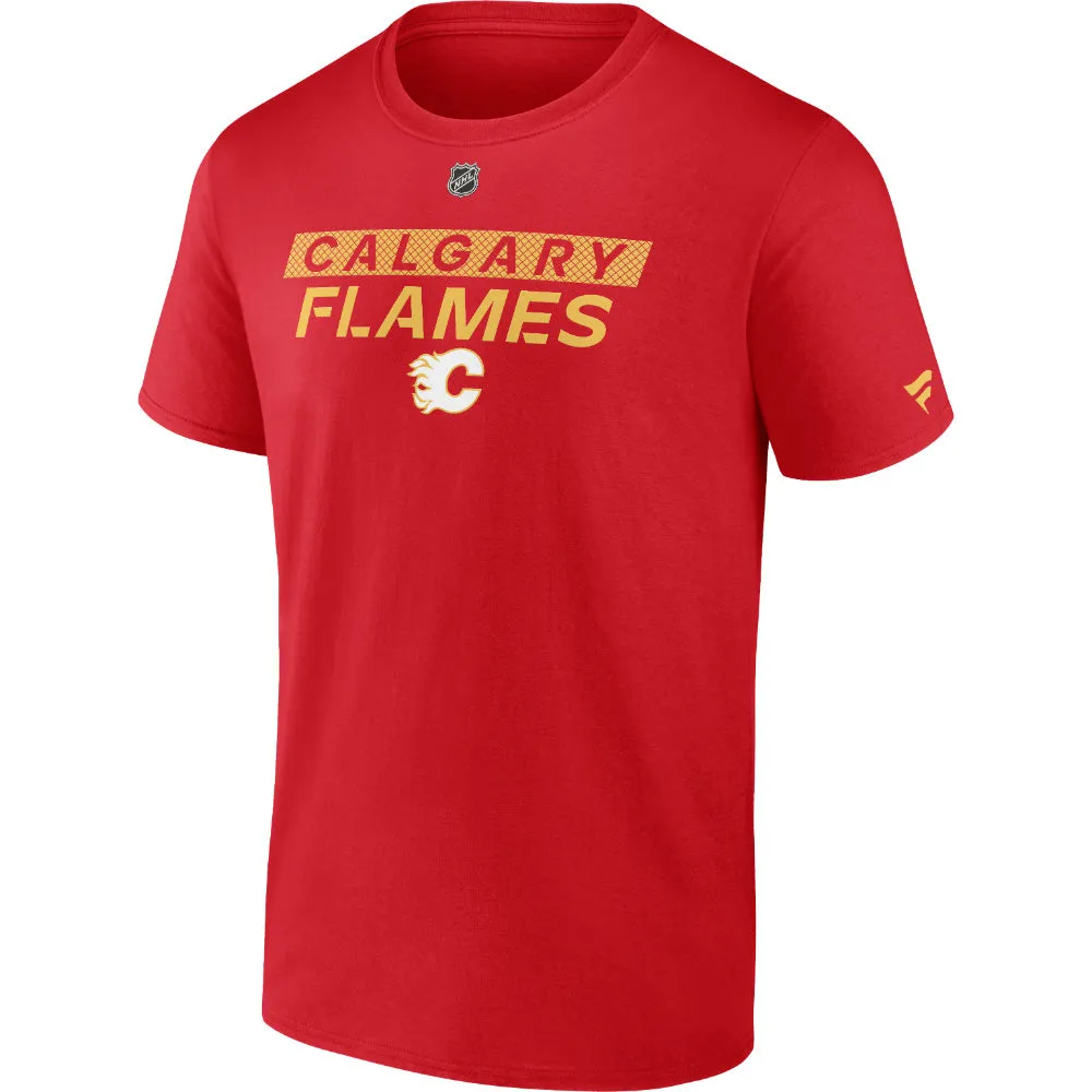 Calgary Flames Primary Cotton Short Sleeve T-Shirt sold by Pro Hockey Life