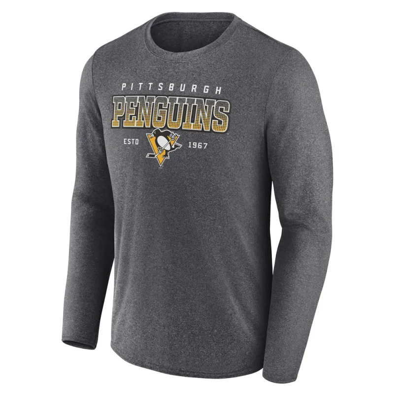 Pittsburgh Penguins Long Sleeve Crew Neck T-Shirt made by Fanatics