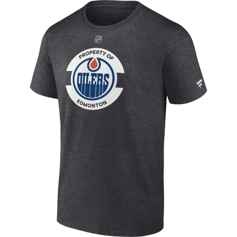 Men's Edmonton oilers Second Cotton Short Sleeve T-Shirt made by Fanatics