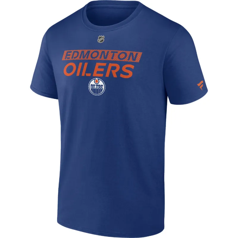 Men's Edmonton Oilers Primary Cotton Short Sleeve T-Shirt made by Fanatics