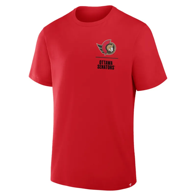 Ottawa Senators Legacy Cotton Short Sleeve T-Shirt Red made by Fanatics