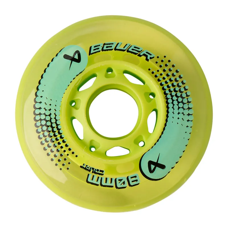 Bauer Court 59Mm/76A Roller Hockey Wheels - 4 Pack made by Bauer