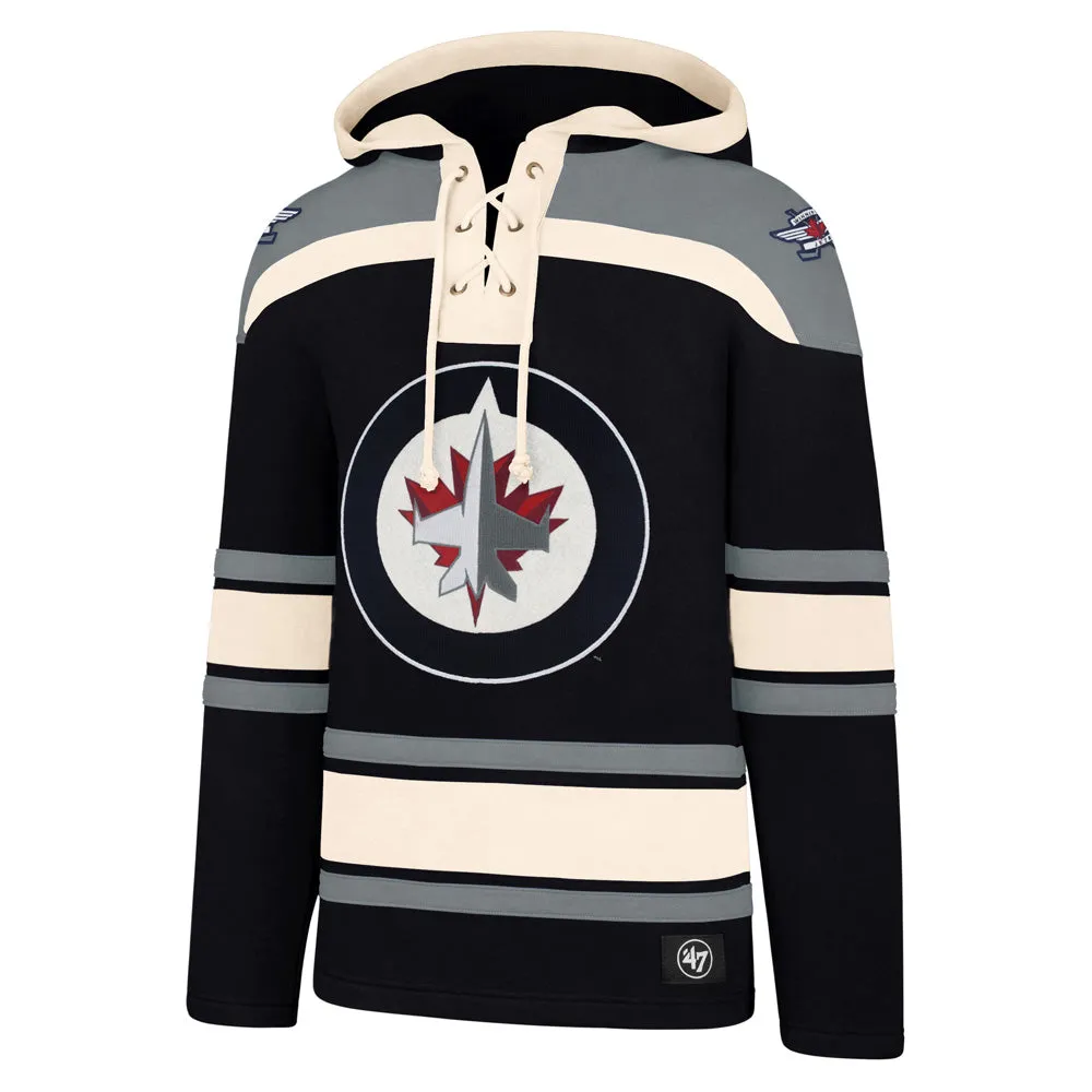 47 Brand Winnipeg Jets Lacer Navy Hoodie sold by Pro Hockey Life