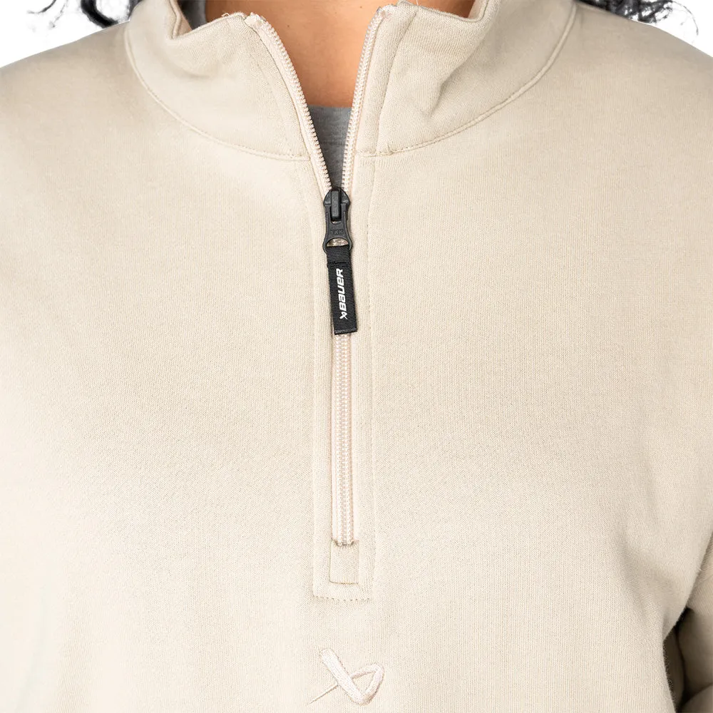 Bauer Women's Tan Quarter Zip sold by Pro Hockey Life product image thumbnail 4