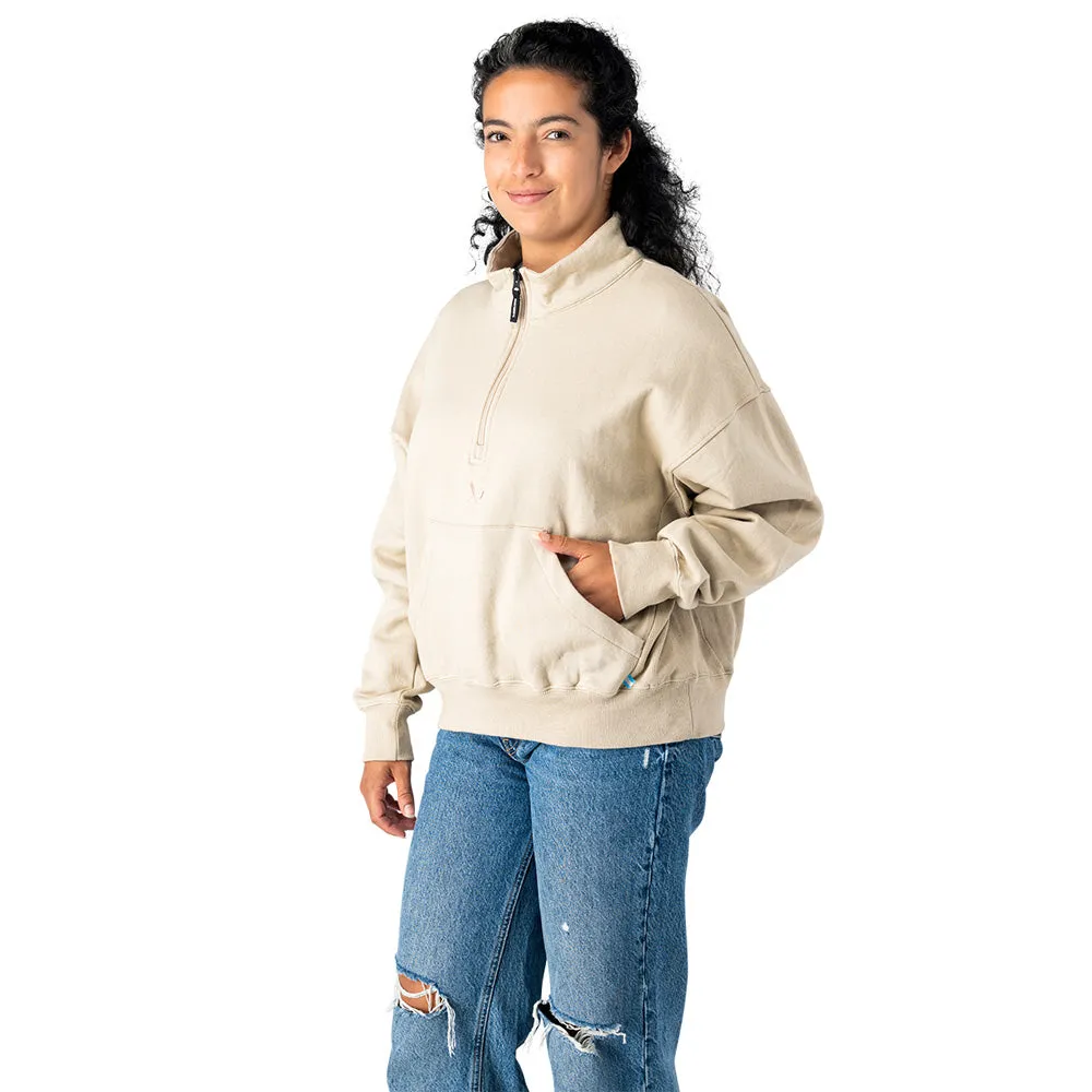 Bauer Women's Tan Quarter Zip sold by Pro Hockey Life product image thumbnail 3