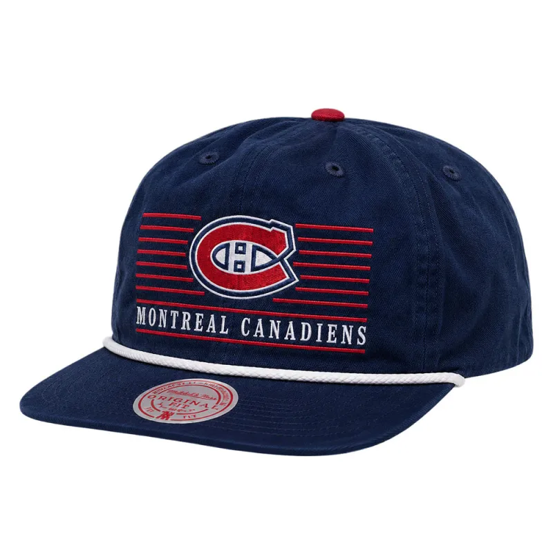 Mitchell & Ness Montreal Canadiens Ascend Navy Snapback Hat made by Mitchell & Ness