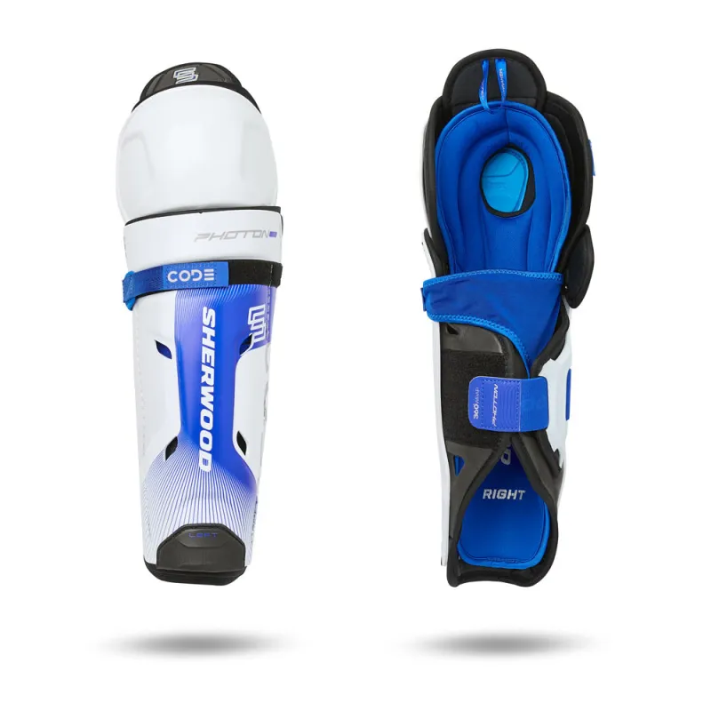 Sherwood Code Photon 1 Senior Hockey Shin Pads made by Pro Hockey Life
