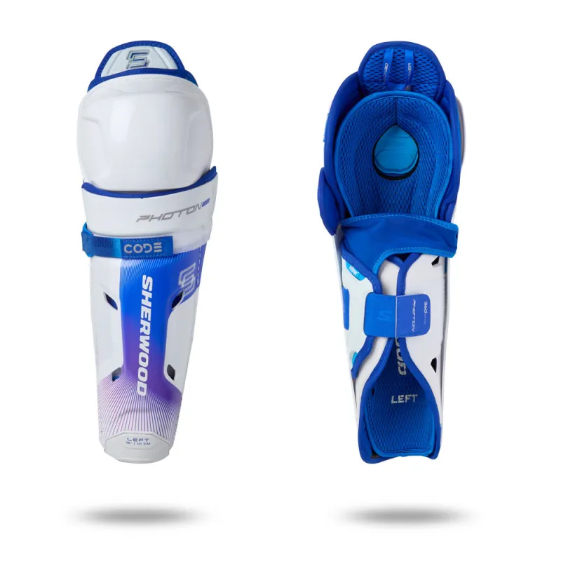 Sherwood Code Photon Pro Senior Hockey Shin Pads made by Pro Hockey Life