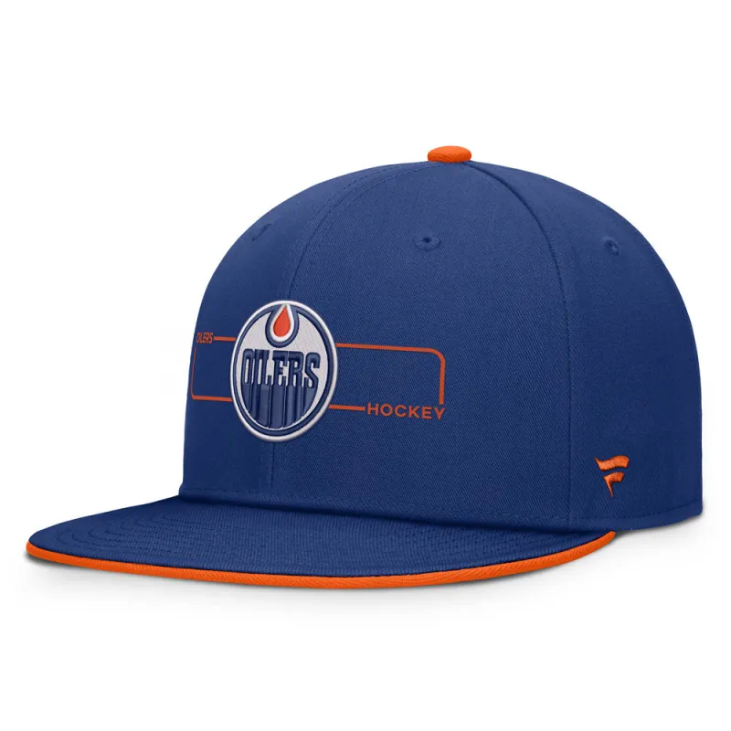 Fanatics Edmonton Oilers Authentic Pro Rink 3 Blue Snapback Hat made by Fanatics