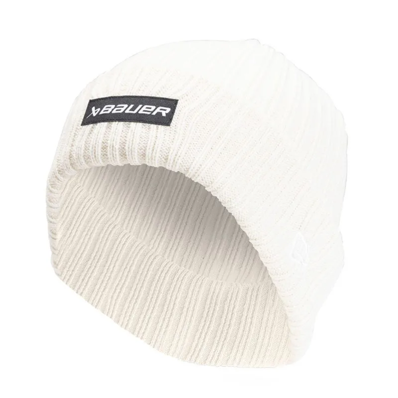 BAUER NE RIBBED LIGHT GREY TOQUE WITH PATCH sold by Pro Hockey Life