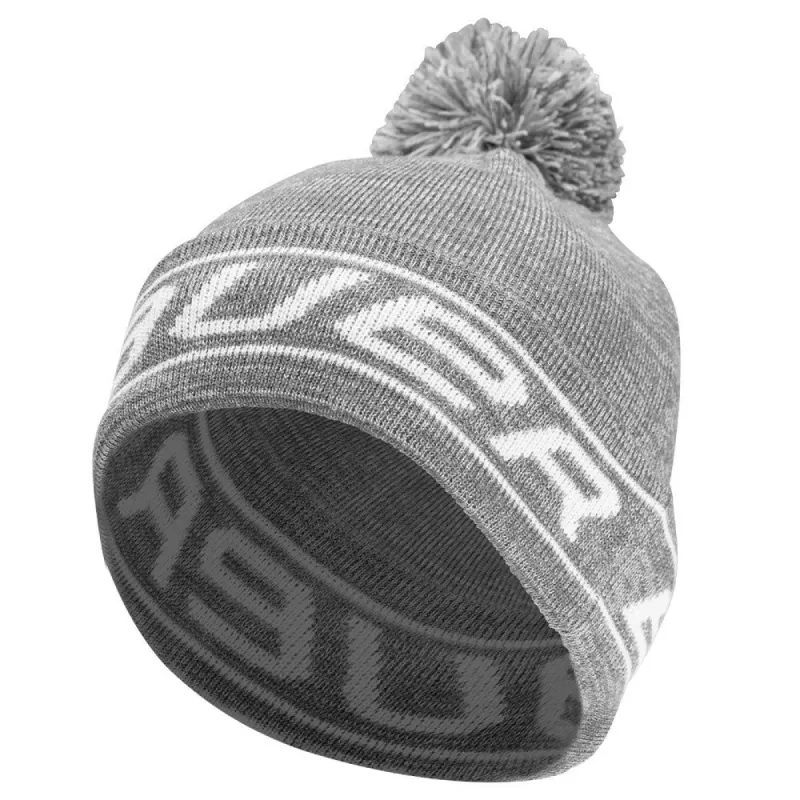 BAUER NE BRANDED GREY POM TOQUE sold by Pro Hockey Life
