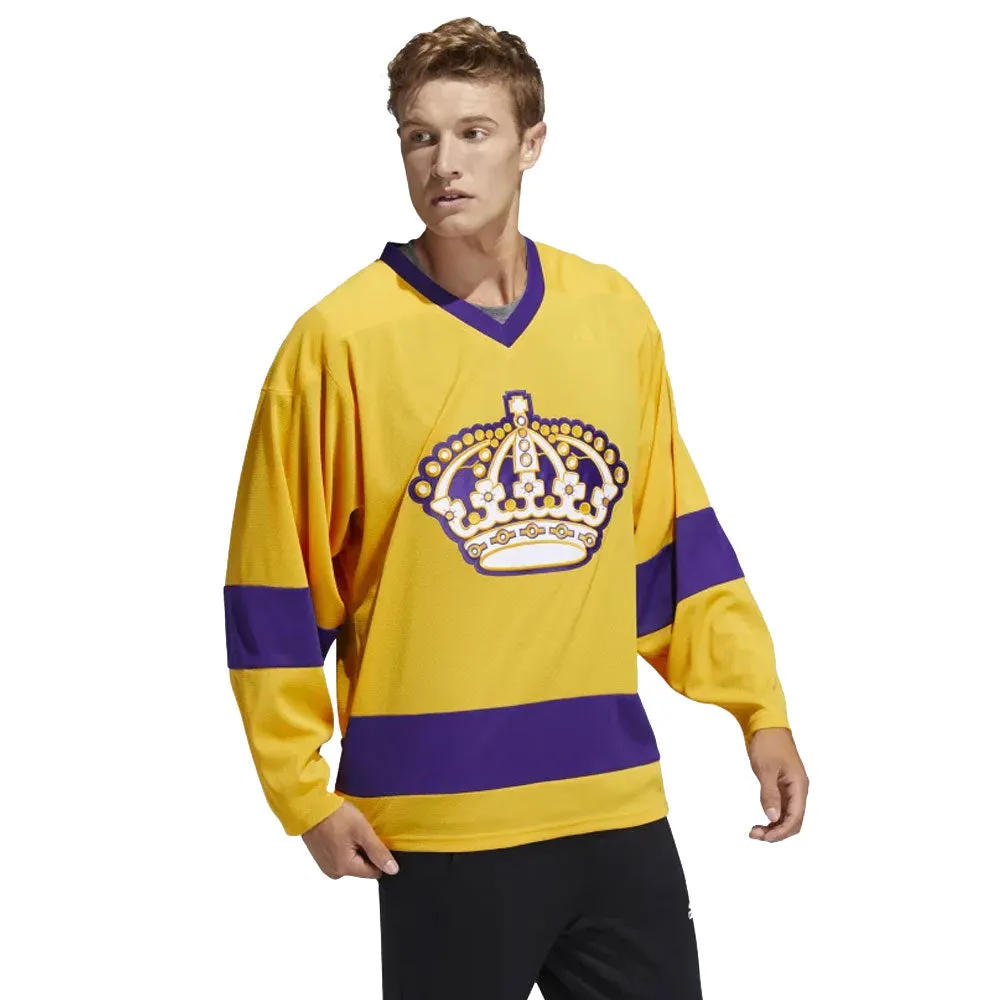 LOS ANGELES KINGS ADIDAS TEAM CLASSICS ADULT YELLOW HOCKEY JERSEY sold by Pro Hockey Life product image thumbnail 2