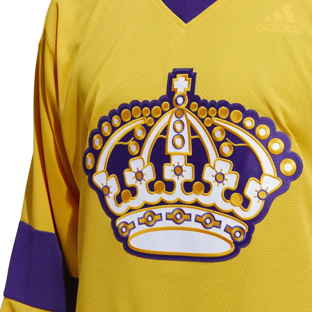 LOS ANGELES KINGS ADIDAS TEAM CLASSICS ADULT YELLOW HOCKEY JERSEY sold by Pro Hockey Life product image thumbnail 4