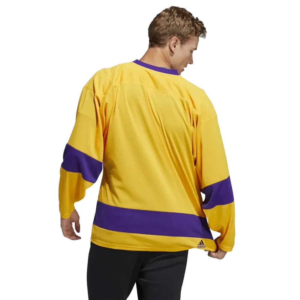 LOS ANGELES KINGS ADIDAS TEAM CLASSICS ADULT YELLOW HOCKEY JERSEY sold by Pro Hockey Life product image thumbnail 3