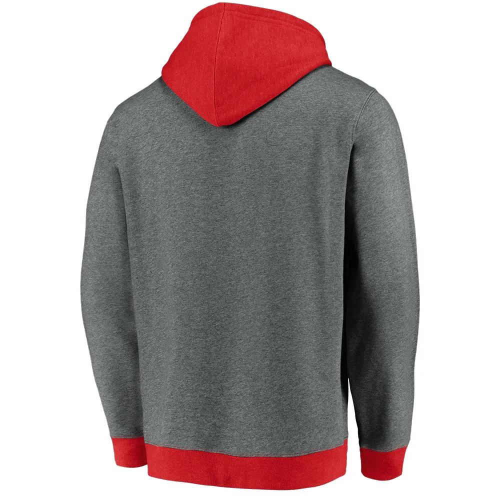 CALGARY FLAMES FANATICS MEN'S TRUE CLASSICS COLOUR BLOCK HOODIE sold by Pro Hockey Life product image thumbnail 2