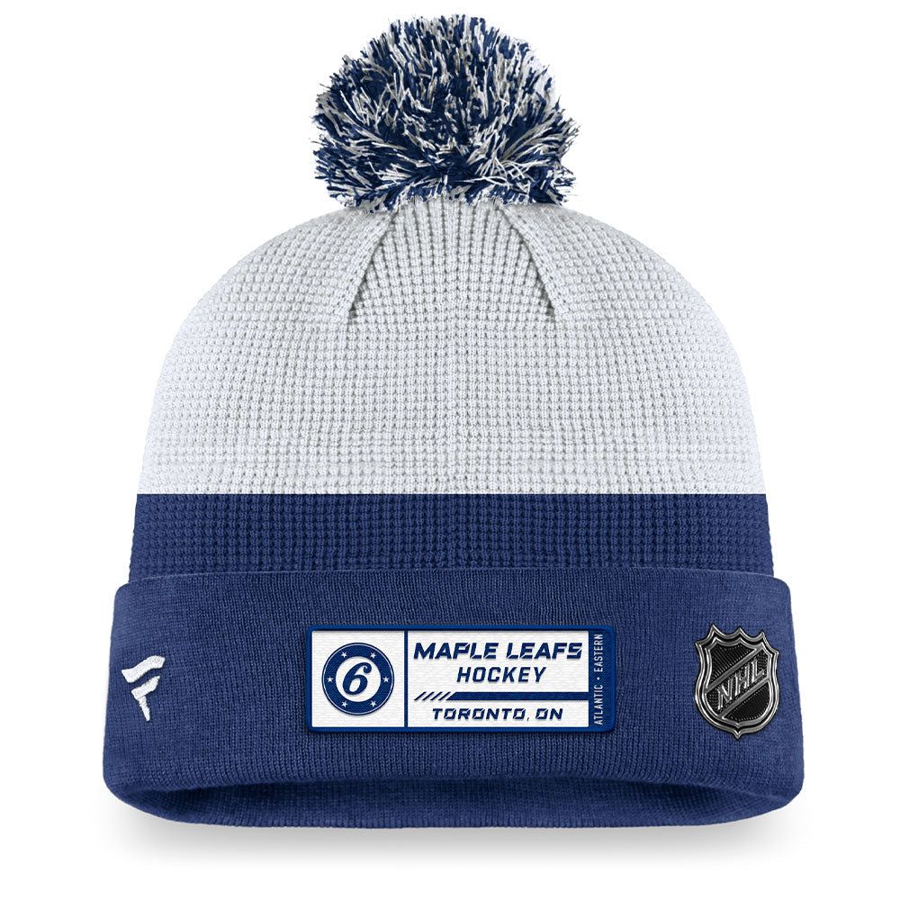 TORONTO MAPLE LEAFS FANATICS MEN'S AUTHENTIC PRO DRAFT CUFF POM KNIT TOQUE sold by Pro Hockey Life product image thumbnail 2