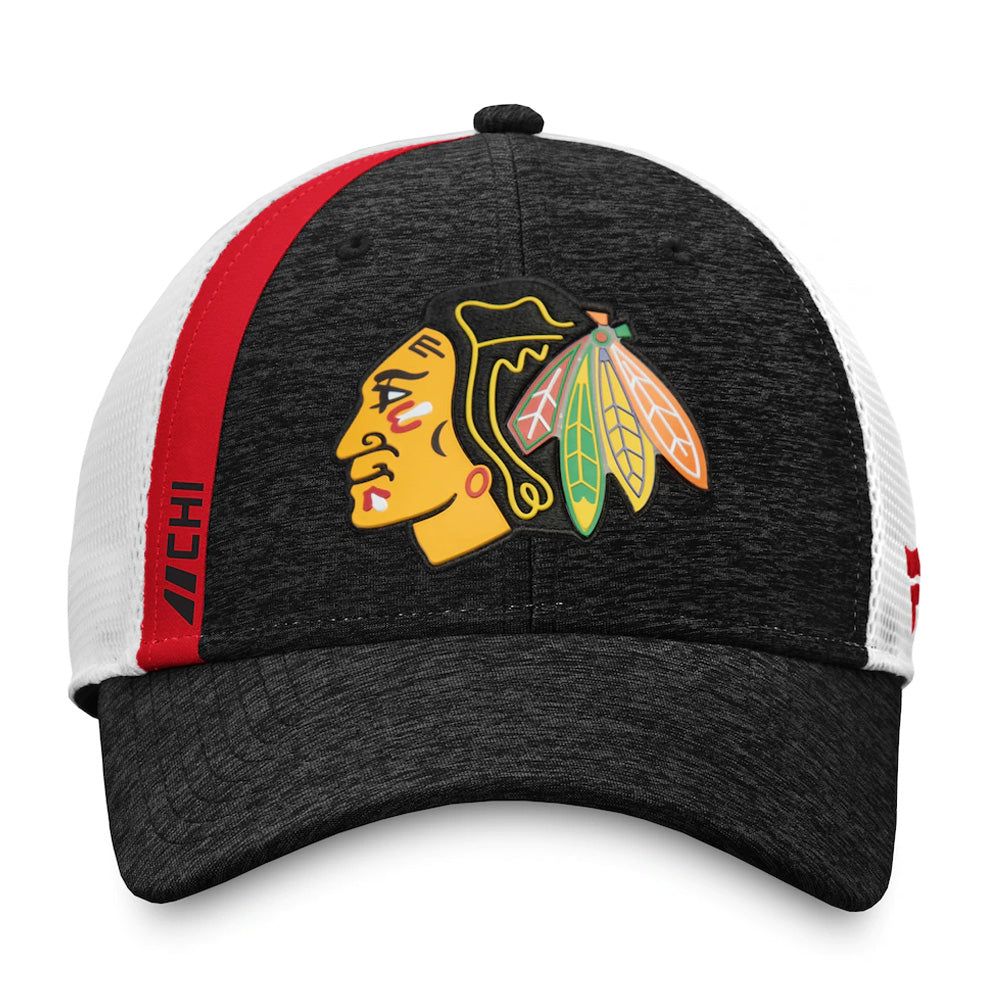 CHICAGO BLACKHAWKS FANATICS MEN'S AUTHENTIC PRO LOCKER ROOM STRUCTURED ADJUSTABLE MESH HAT sold by Pro Hockey Life product image thumbnail 2