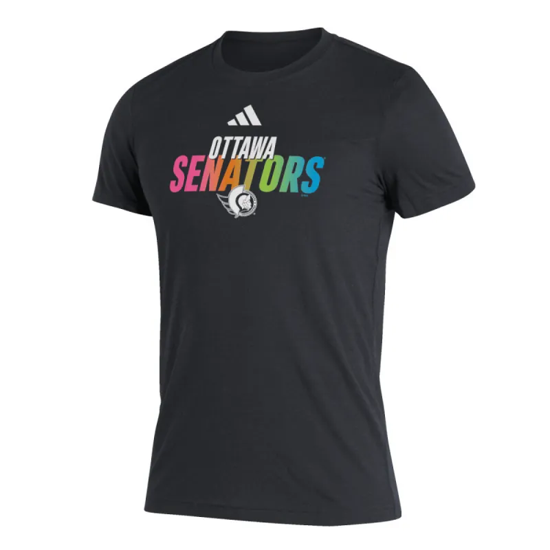 Adidas Ottawa Senators Blend Black T Shirt sold by Pro Hockey Life