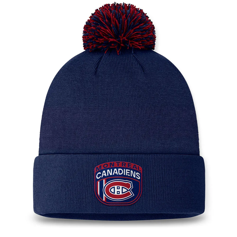 FANATICS MONTREAL CANADIENS AUTHENTIC PRO 2024 DRAFT CUFFED POM TOQUE sold by Pro Hockey Life