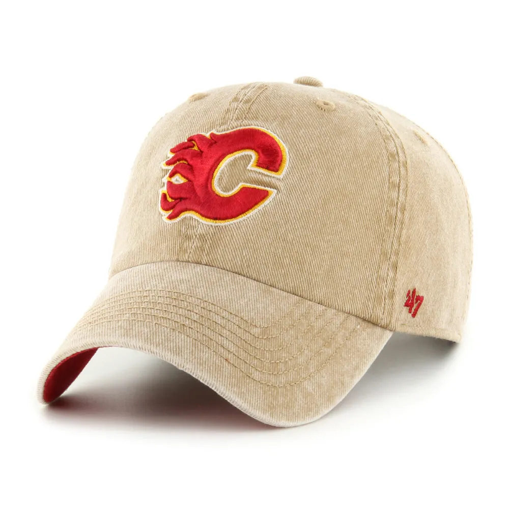 CALGARY FLAMES EARLDOR 47 CLEAN UP BEIGE HAT sold by Pro Hockey Life