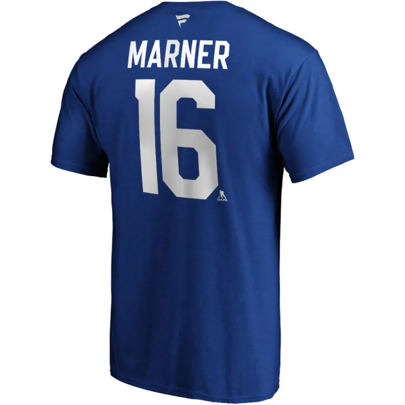 Fanatics Toronto Maple Leafs Mitch Marner Stacked Name And Number T Shirt sold by Pro Hockey Life
