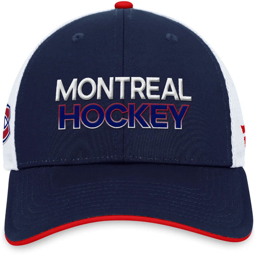 Fanatics Montreal Canadiens Authentic Pro Rink Structured Trucker Hat sold by Pro Hockey Life product image thumbnail 2