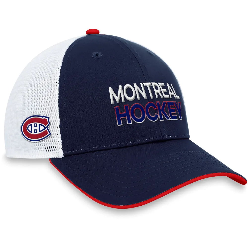 Fanatics Montreal Canadiens Authentic Pro Rink Structured Trucker Hat sold by Pro Hockey Life product image thumbnail 3