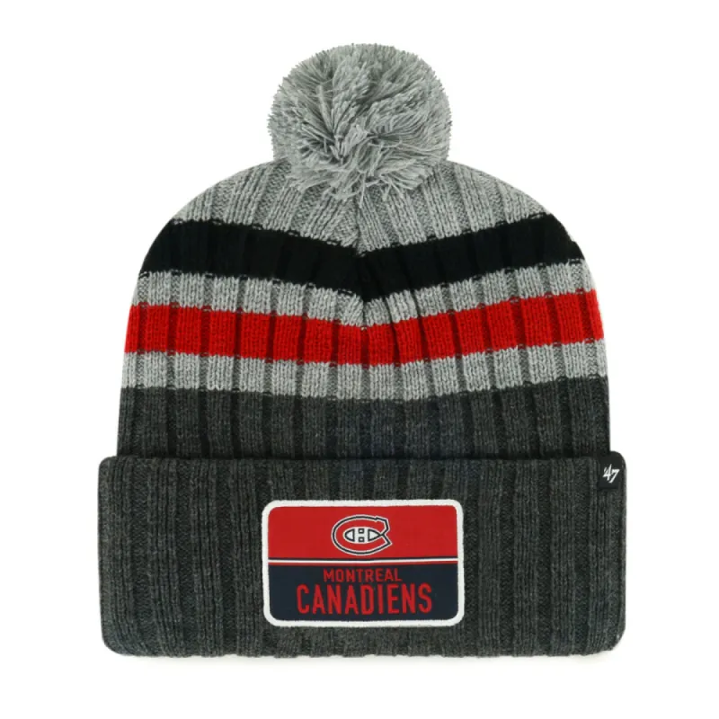 Montreal Canadiens Stack 47 Cuffed Knit Grey Toque sold by Pro Hockey Life