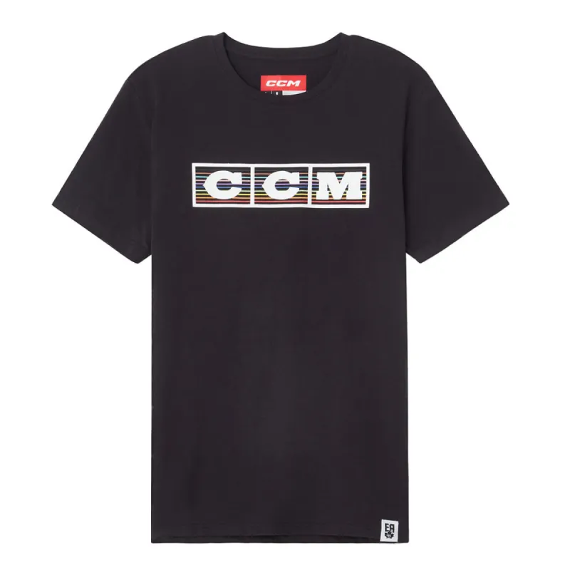 CCM Pride Adult Black T Shirt sold by Pro Hockey Life