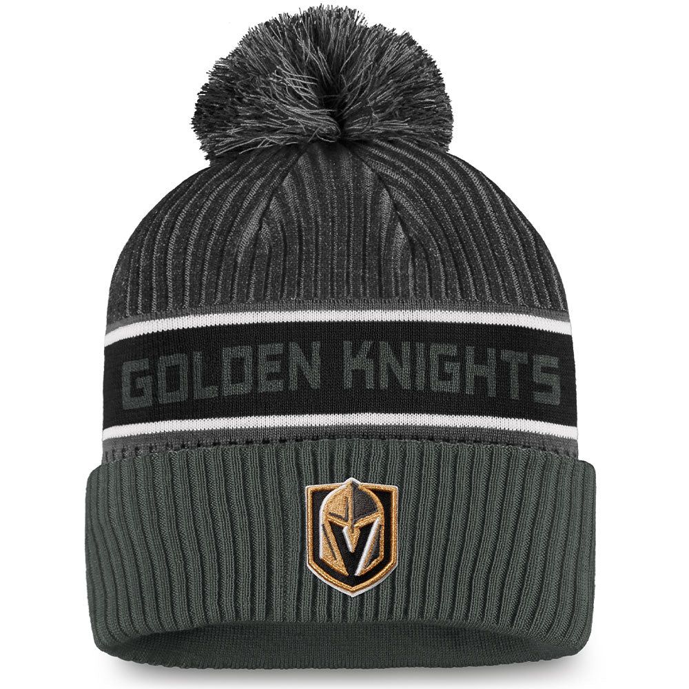 VEGAS GOLDEN KNIGHTS FANATICS MEN'S AUTHENTIC PRO LOCKER ROOM BEANIE CUFF POM TOQUE sold by Pro Hockey Life