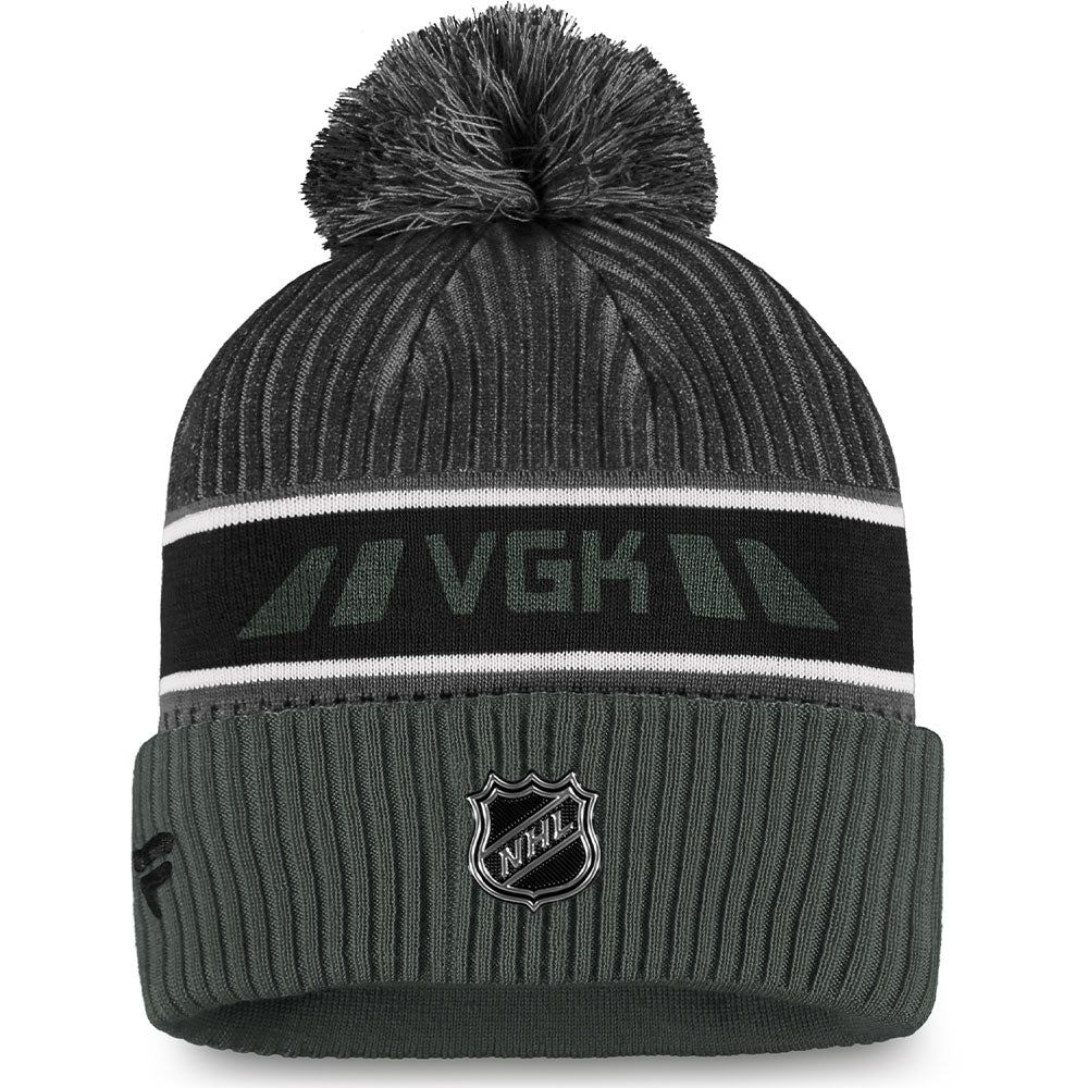 VEGAS GOLDEN KNIGHTS FANATICS MEN'S AUTHENTIC PRO LOCKER ROOM BEANIE CUFF POM TOQUE sold by Pro Hockey Life product image thumbnail 2