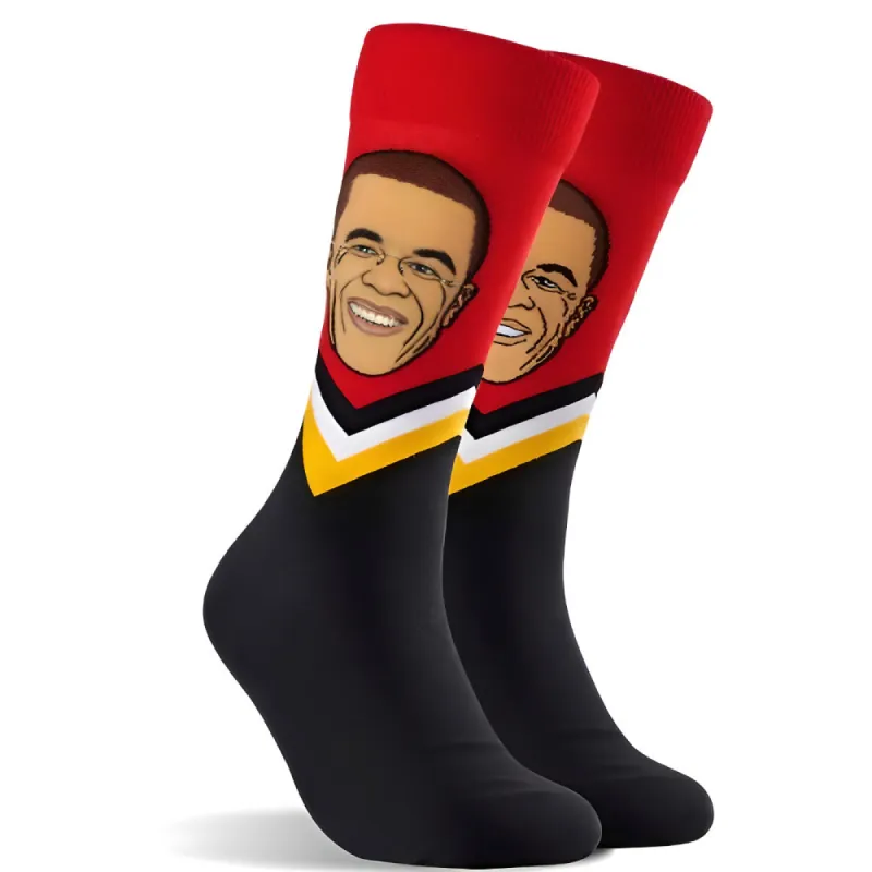 JAROME IGINLA CALGARY FLAMES SOCKEY HALL OF FAME SOCKS sold by Pro Hockey Life