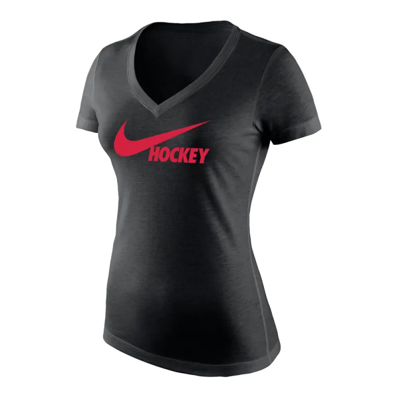 Nike Hockey Logo Triblend Black Women'S T Shirt sold by Pro Hockey Life